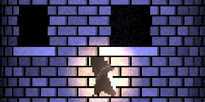 Screenshot of the “Leap of Faith” demo showing a wizard in front of a tower.